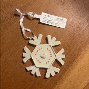 Hallmark Red and White Snowflake Ornament
